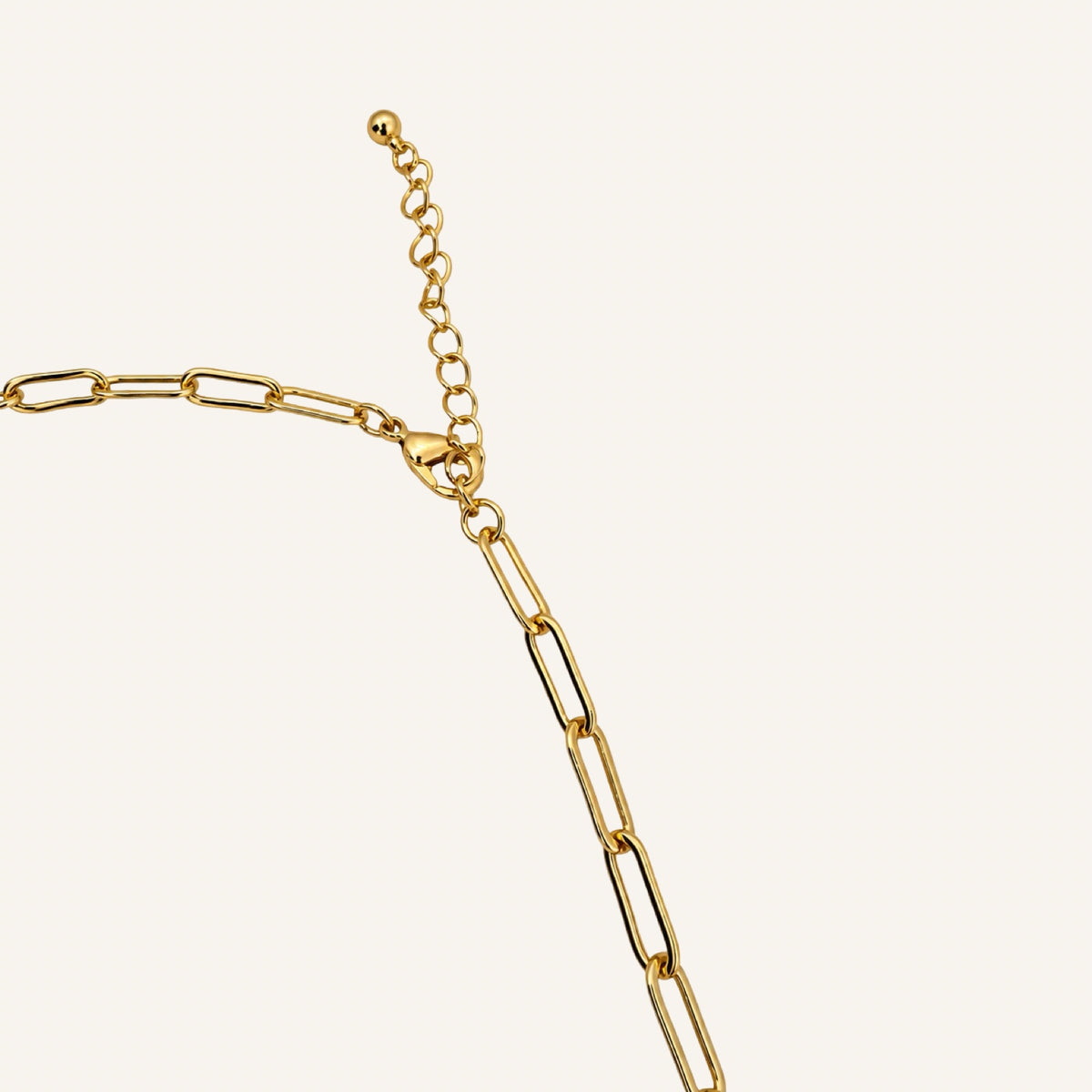 Golden Hour | Goldfarbene Paperclip Chain Necklace
