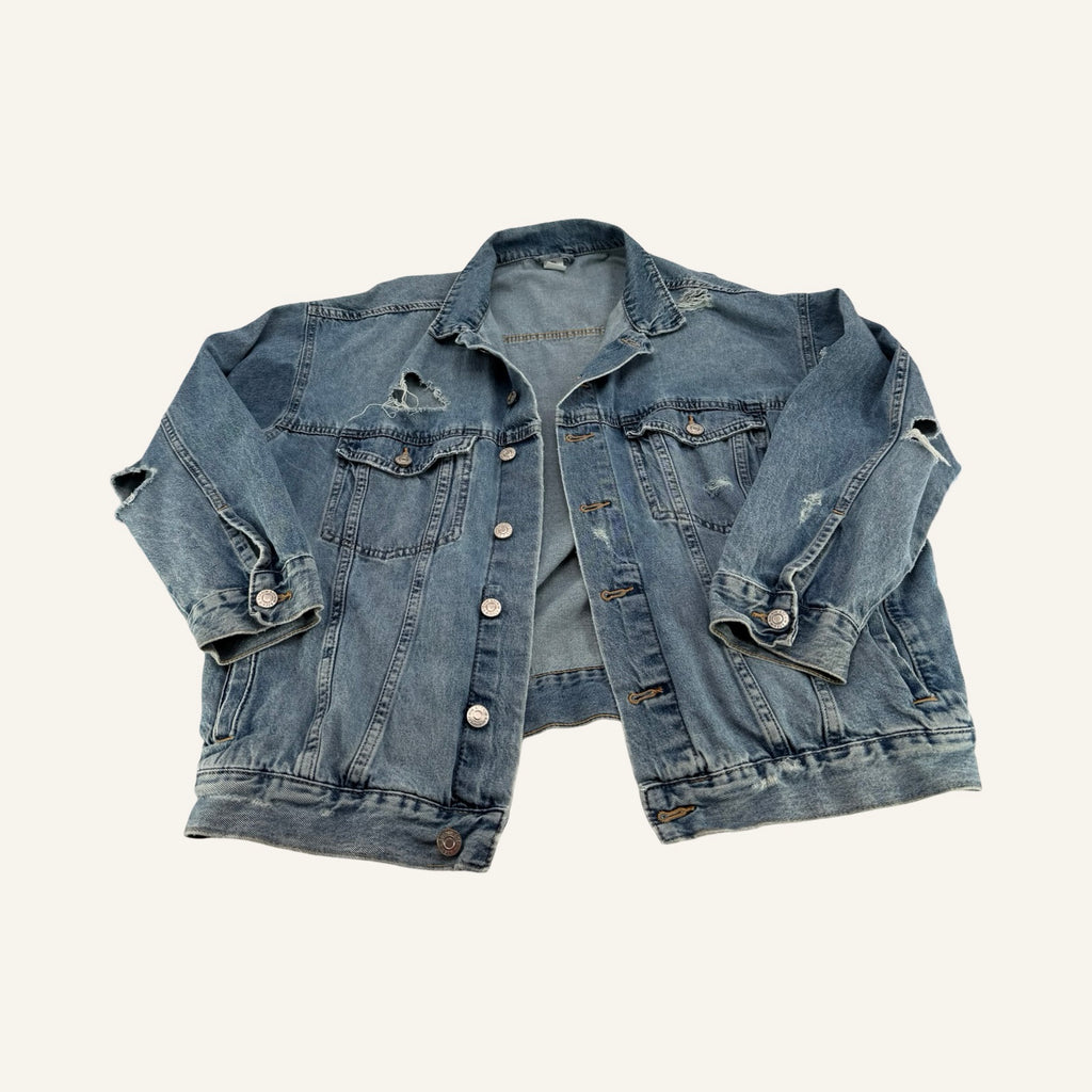 H&M Divided – Oversized Denim Jacket | Vintage Blue