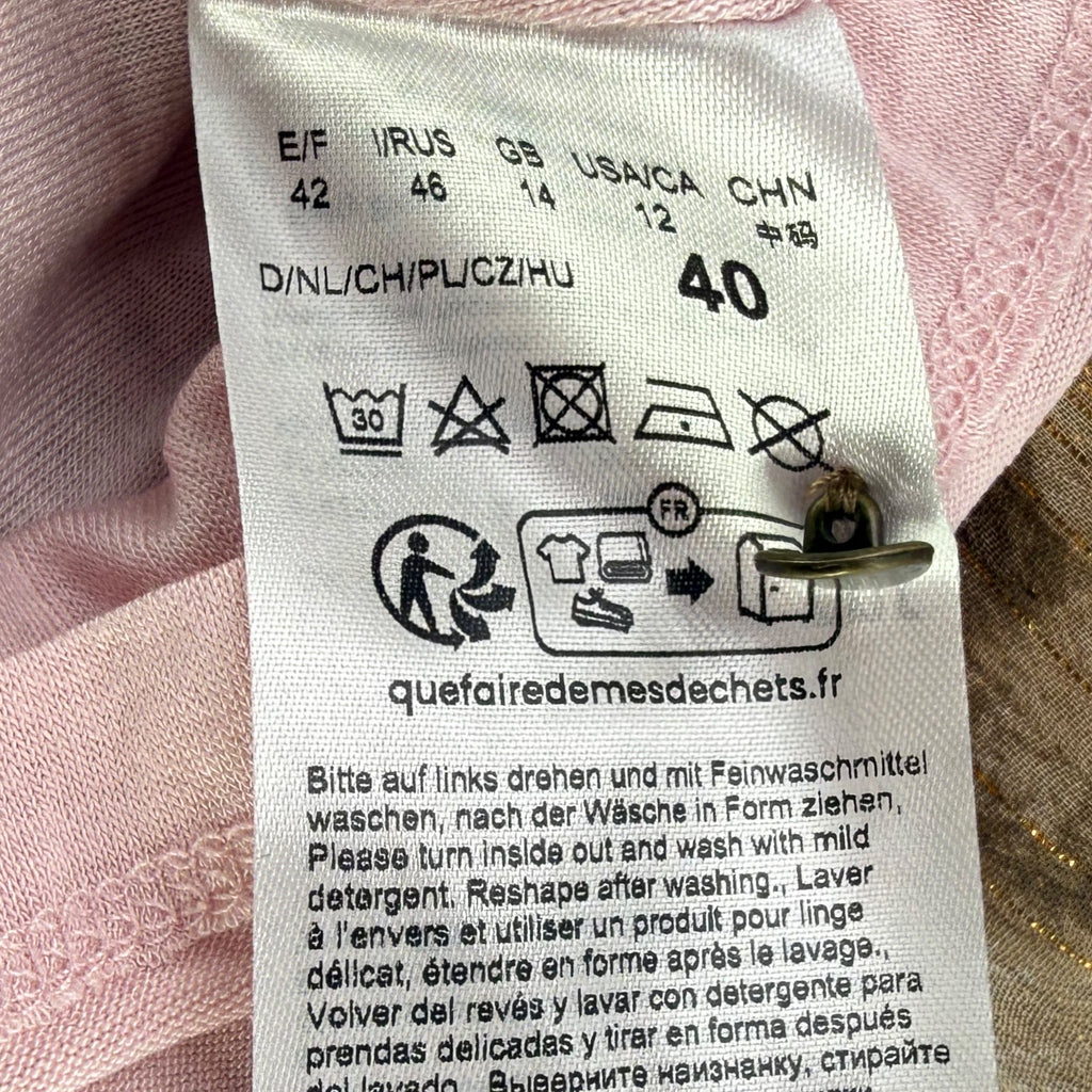 Cartoon Leo-Kleid mit Goldschimmer & Volants | Gr. 40