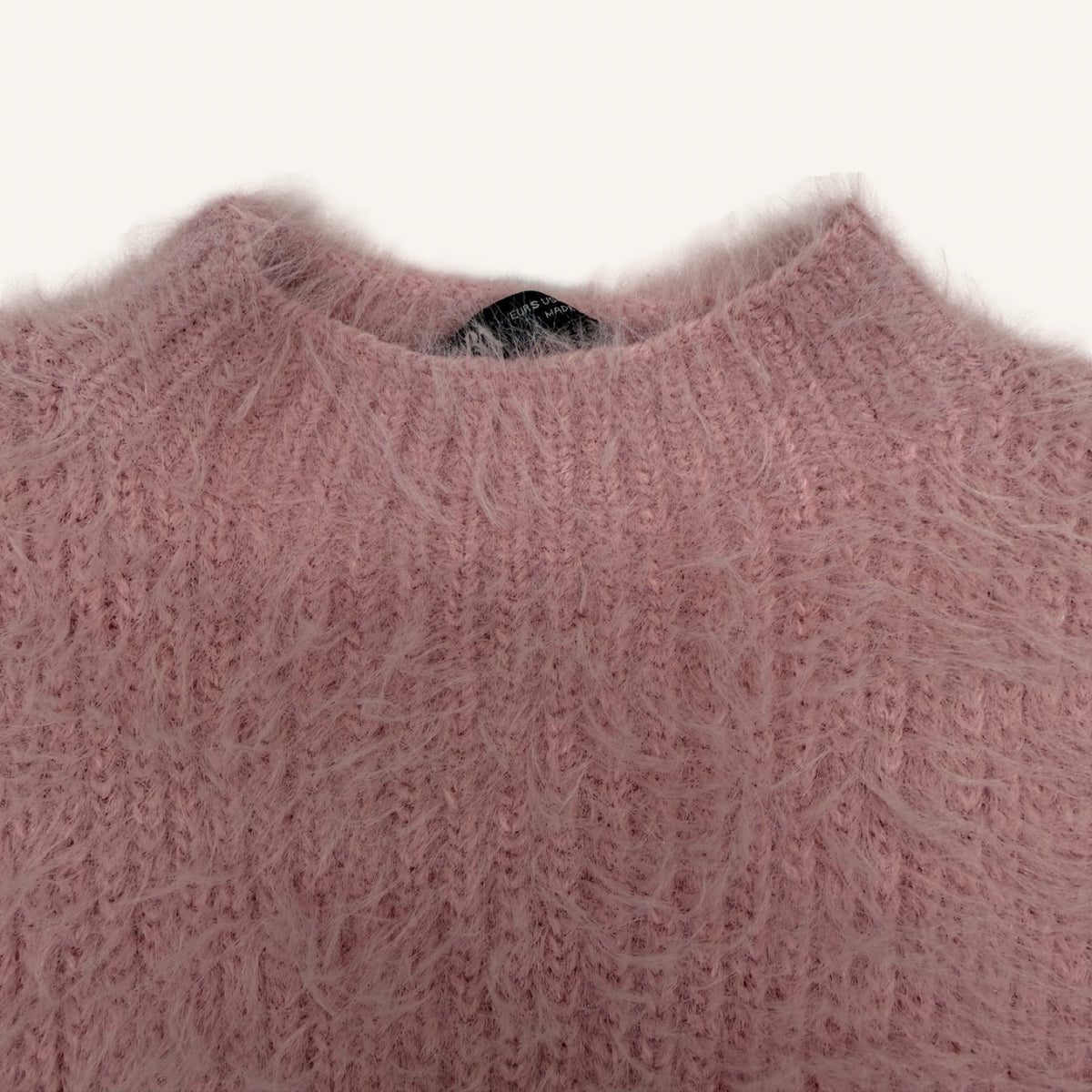 ZARA Fluffy Knit Vest – Dusty Rose | Flauschiger Strickpullunder