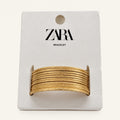 ZARA – Goldene Armreifen im Set | Neu mit Etikett | Größe M