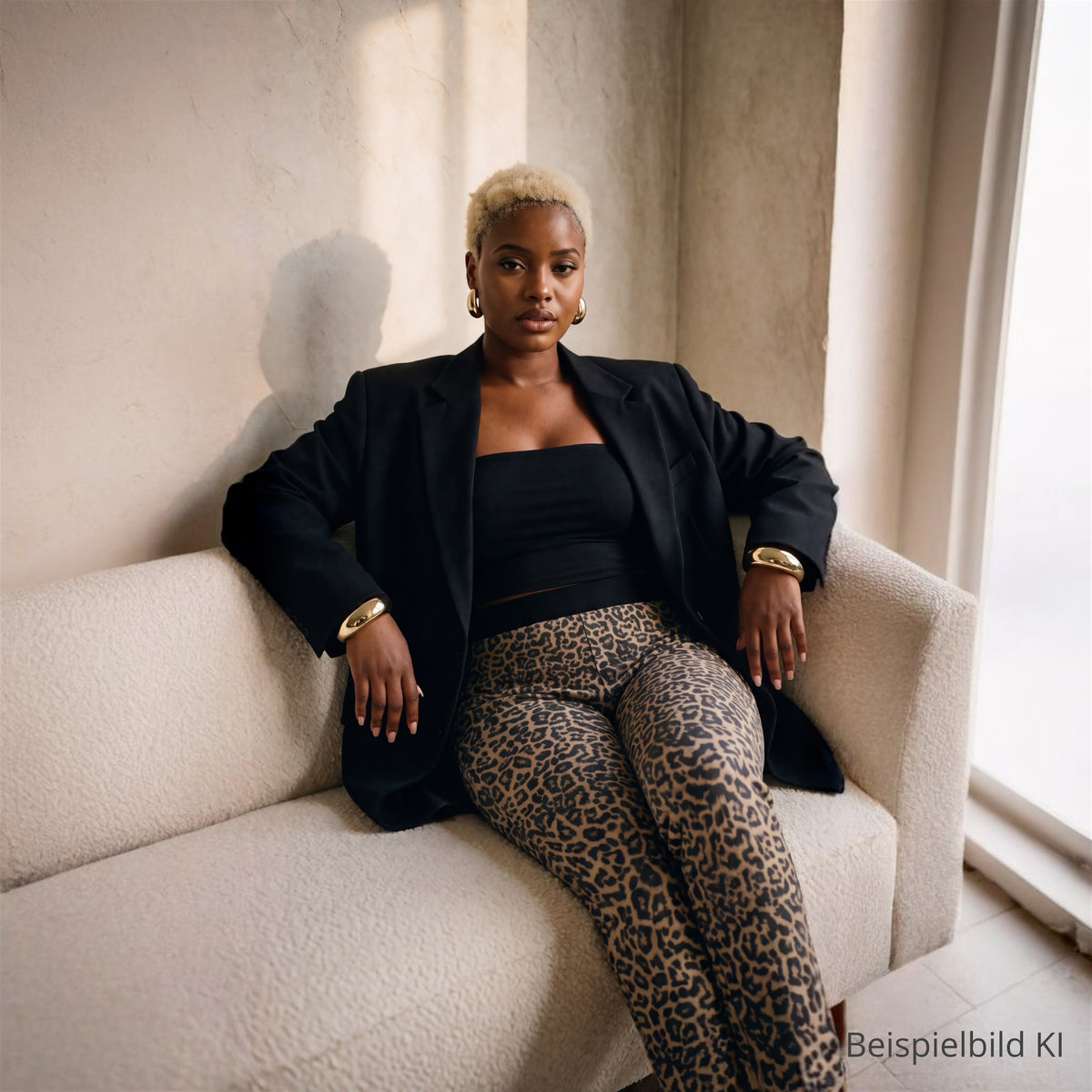 ZARA BASIC | Leo Print Pants – Wild Side Edition | XXL