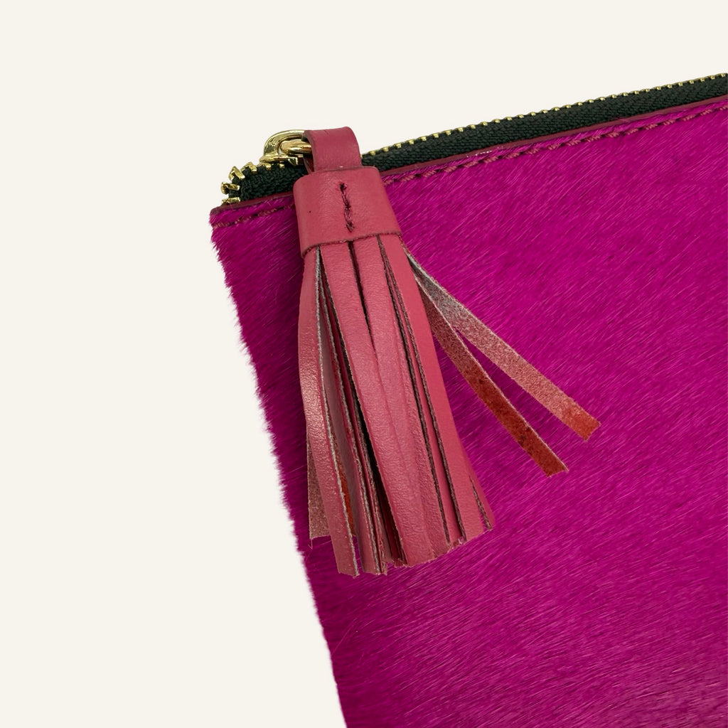 BILLY BAG Clutch Pink | Faux Fur Statement Bag | lala