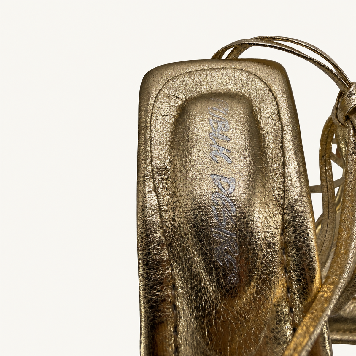 Golden Hour – Metallic Strappy Heels by Public Desire