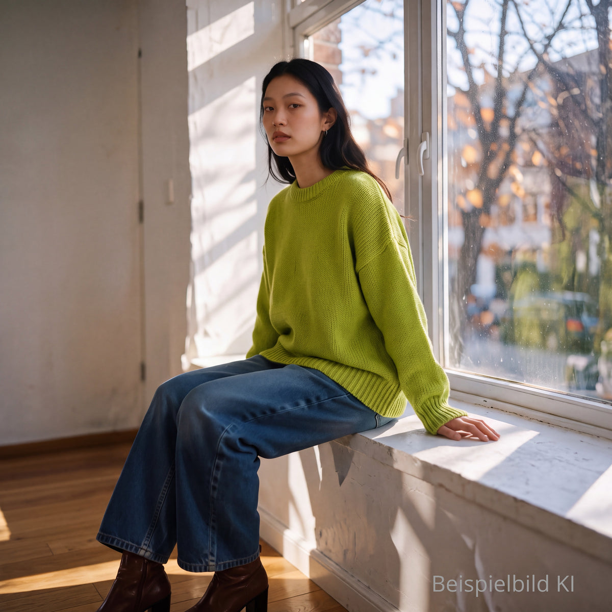 Lime Crush – Chunky Knit Pullover | STAY