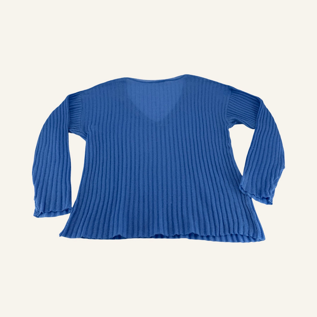 MNG – Blue Crush Ribbed Knit | Rippstrickpullover in Blau