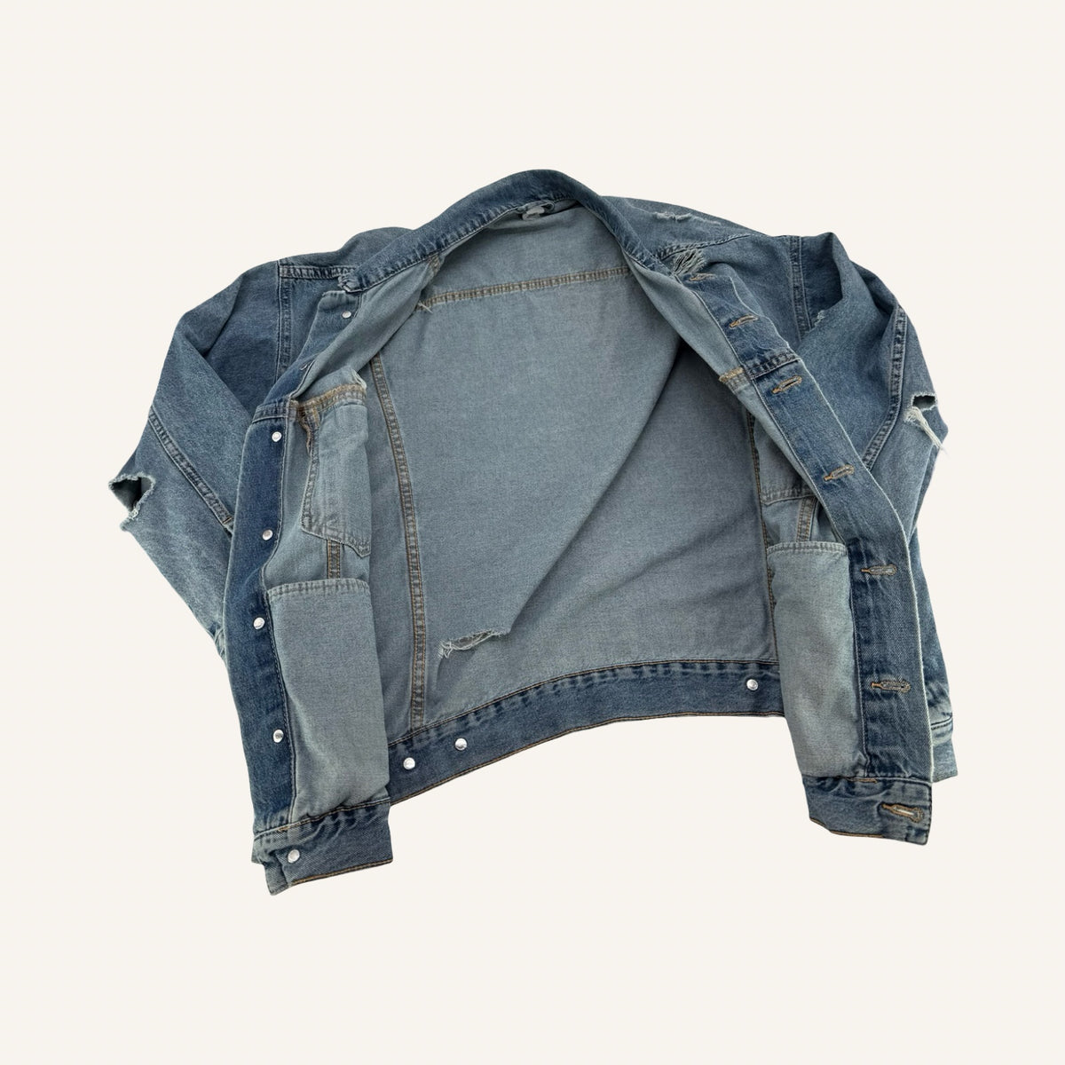 H&M Divided – Oversized Denim Jacket | Vintage Blue