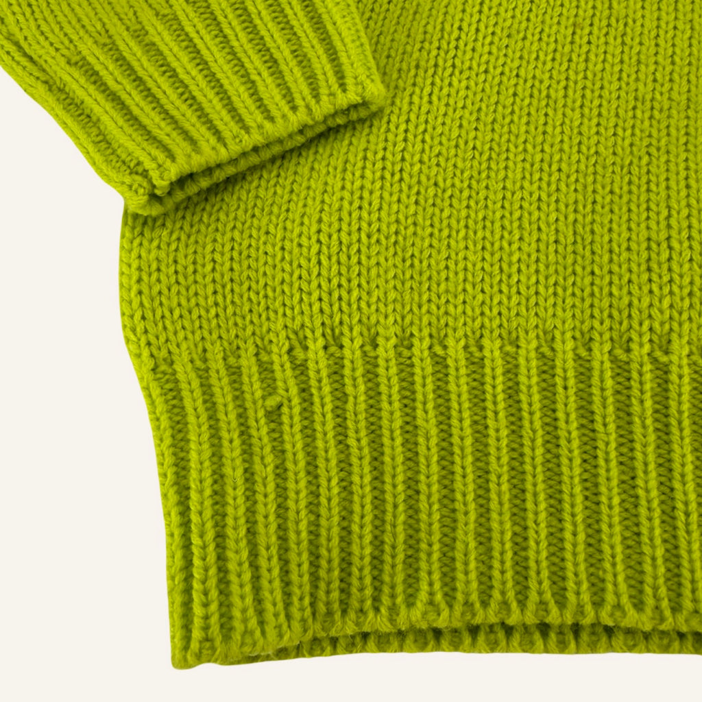 Lime Crush – Chunky Knit Pullover | STAY