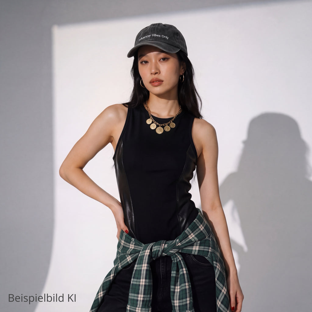 Influencer Vibes Only – Washed Vintage Cap | Anthrazit