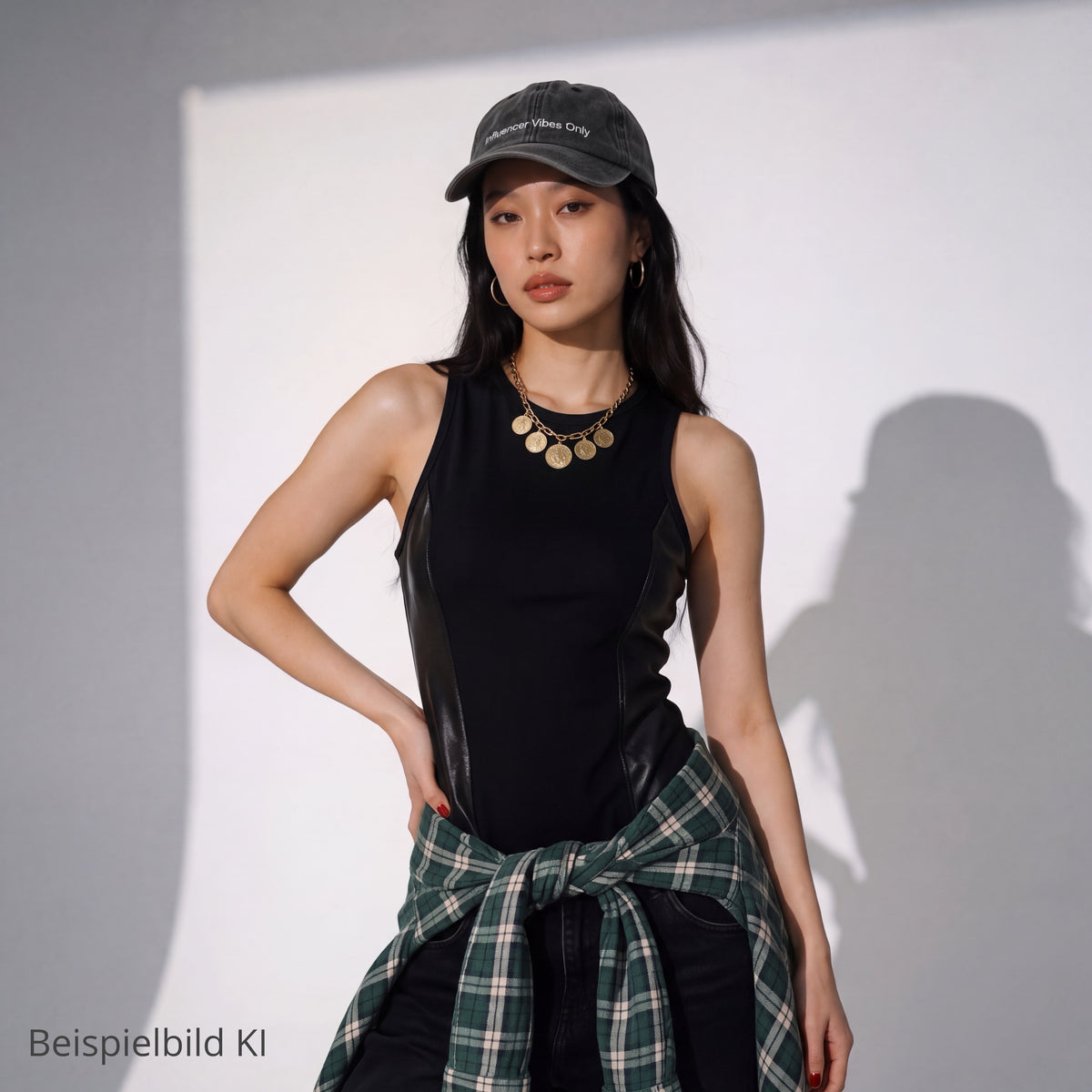 Influencer Vibes Only – Washed Vintage Cap | Anthrazit