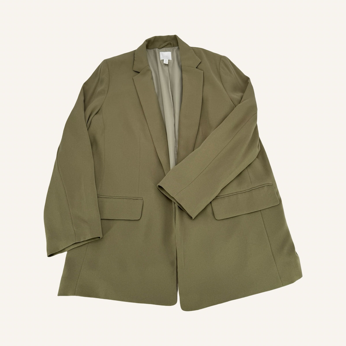 H&M Oversized Blazer – Olive Green | Gr. 46