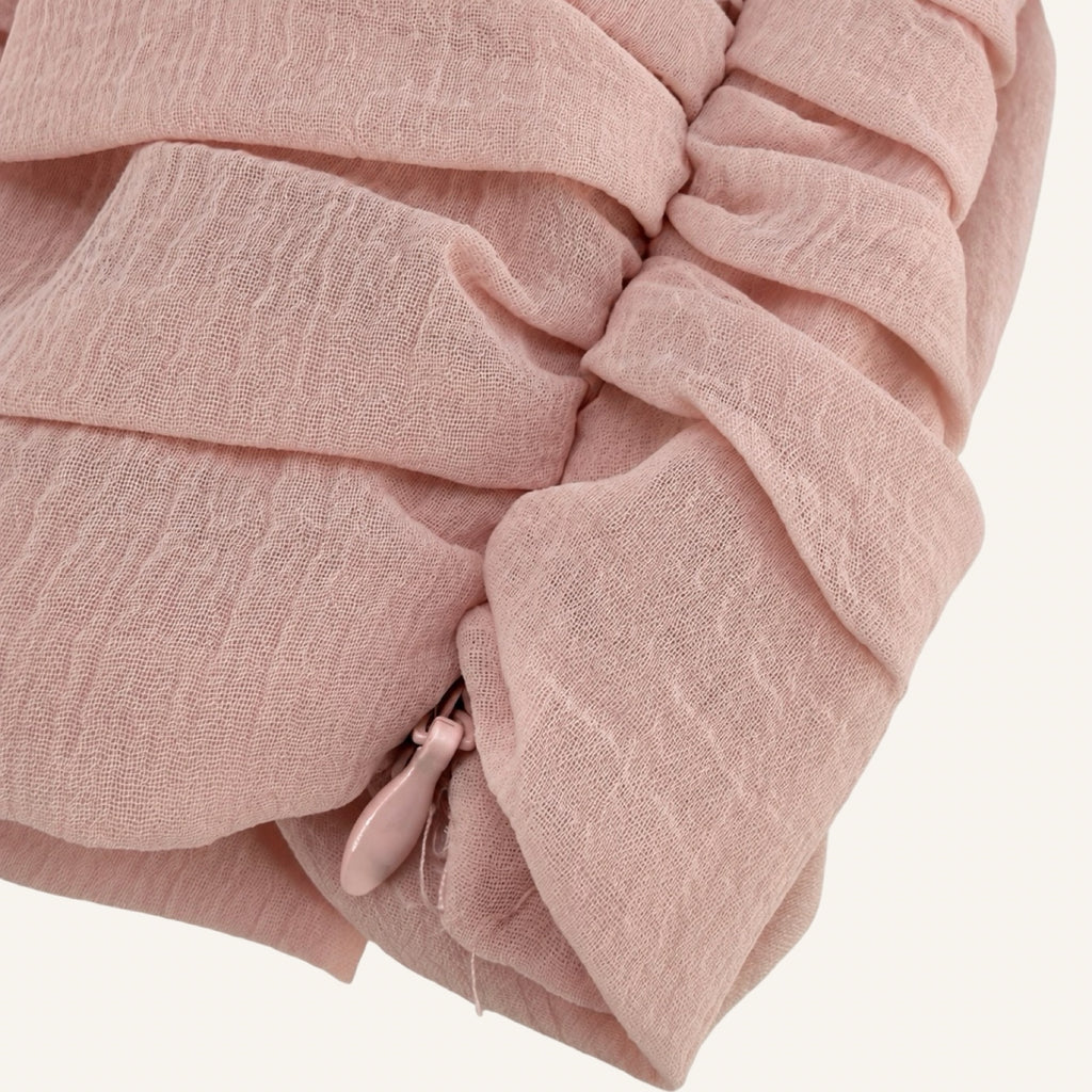 ZARA | Romantic Flower Blouse – Dusty Rose